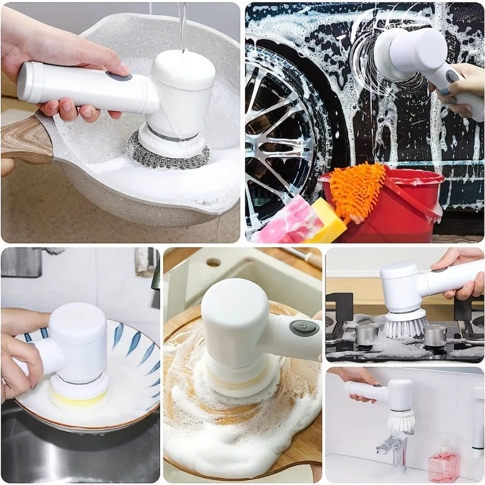 All In One! PowerScrub: Electric Cleaning Brush
