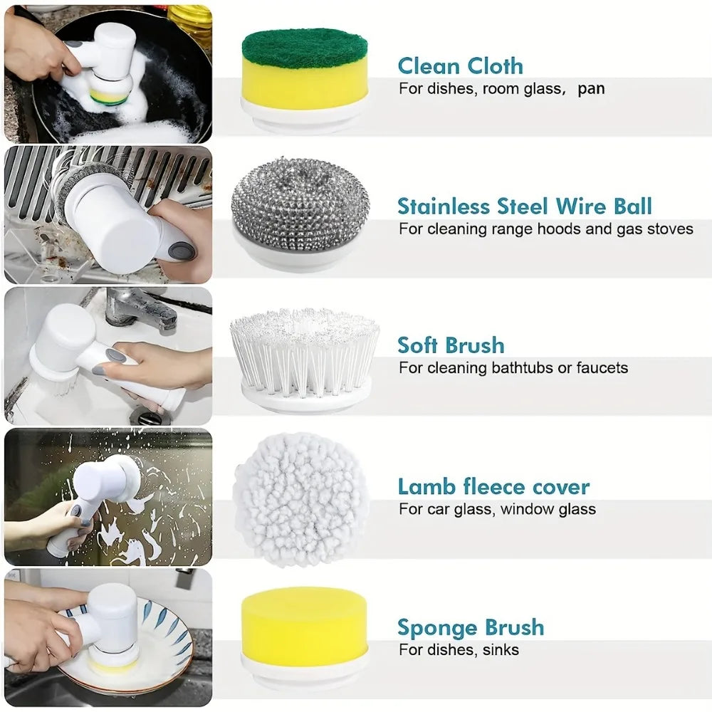 All In One! PowerScrub: Electric Cleaning Brush