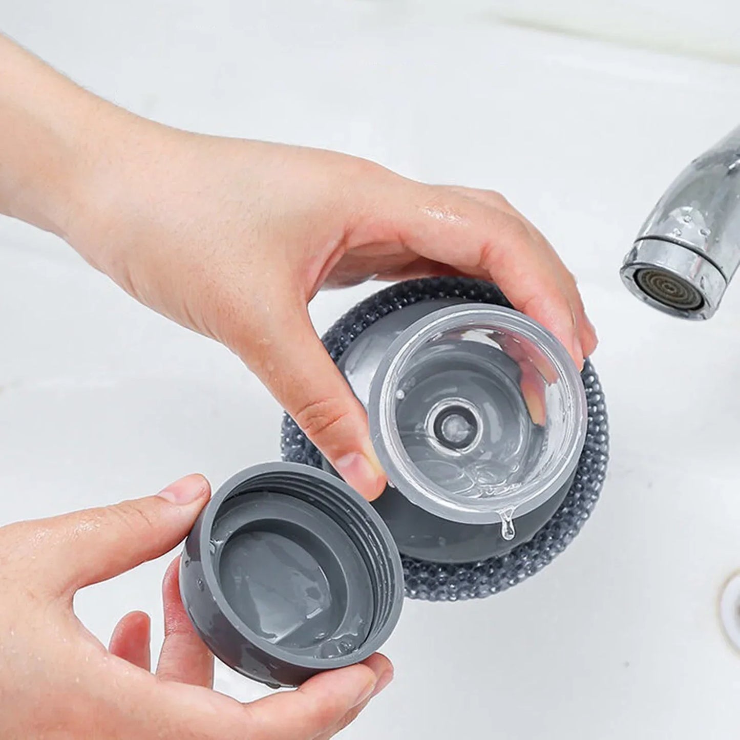 New! ScrubMaster: Liquid Dispenser Brush