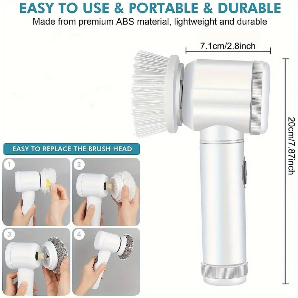 All In One! PowerScrub: Electric Cleaning Brush